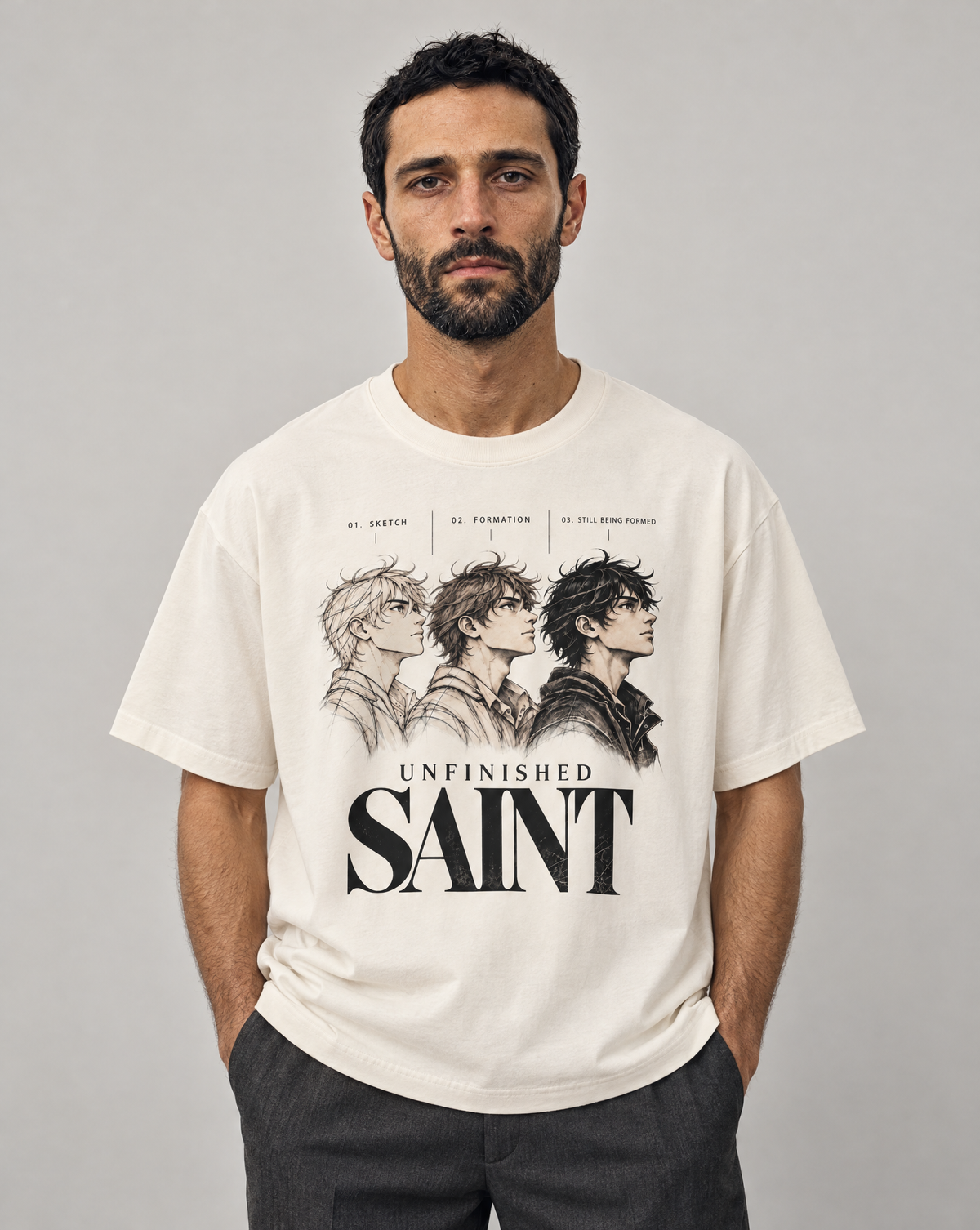 Unfinished Saint: In Formation — Boxy Tee
